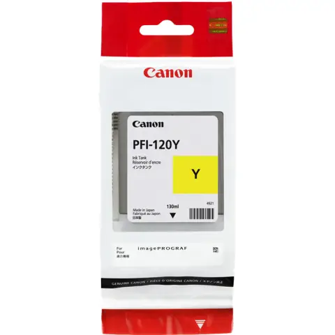 Canon PFI-120Y - Tusz żółty do Canon TM-200, TM-205, TM-300, TM-305